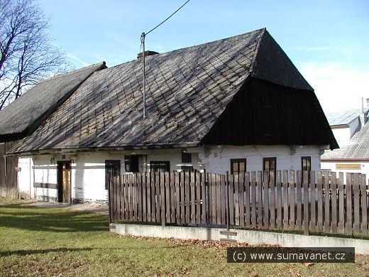 Domek, kde vyrůstal Josef Hais Týnecký
