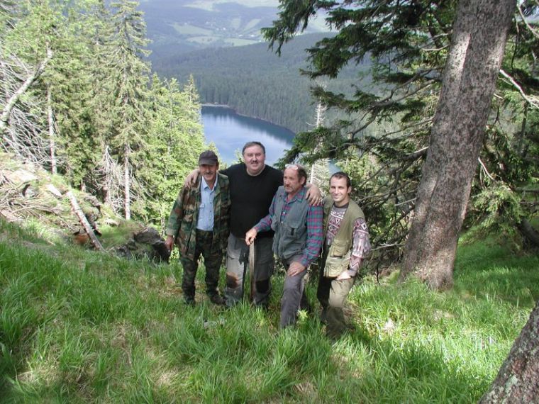 Odměna za práci - pohled na Černé jezero shora
